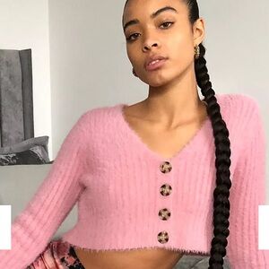 SO Fuzzy Cropped Cardigan 💕